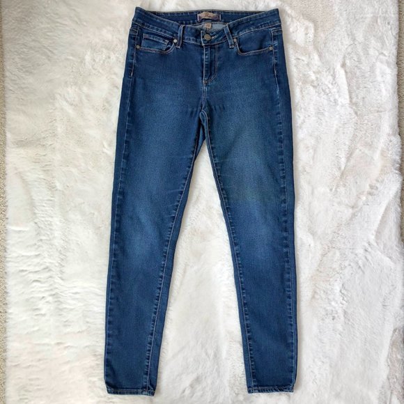 Paige Jeans Peg Super Skinny Medium Wash - Picture 1 of 10